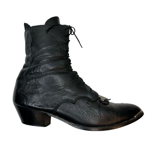Vintage 🖤 leather boots size 8 - Picture 3 of 13